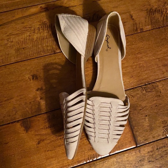 NEW!  Qupid Blush Slip On Flats 10M - Picture 2 of 8